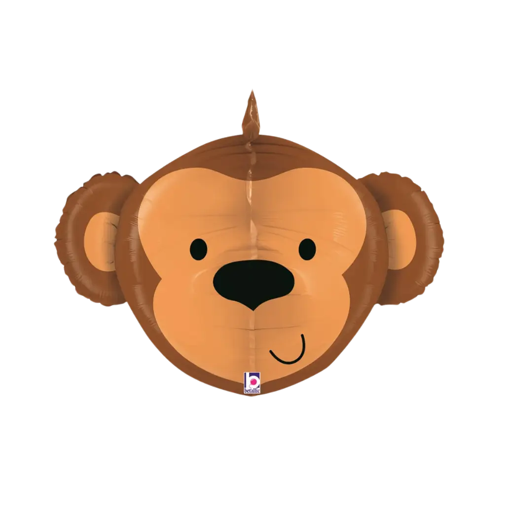 Globo de cabeza de mono en 3D 69cm