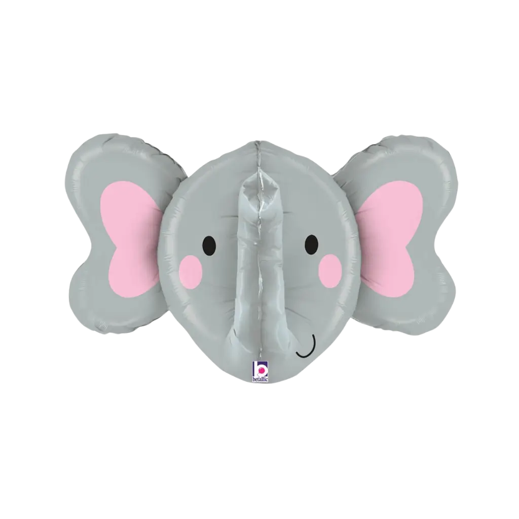 Globo de cabeza de elefante en 3D 86cm
