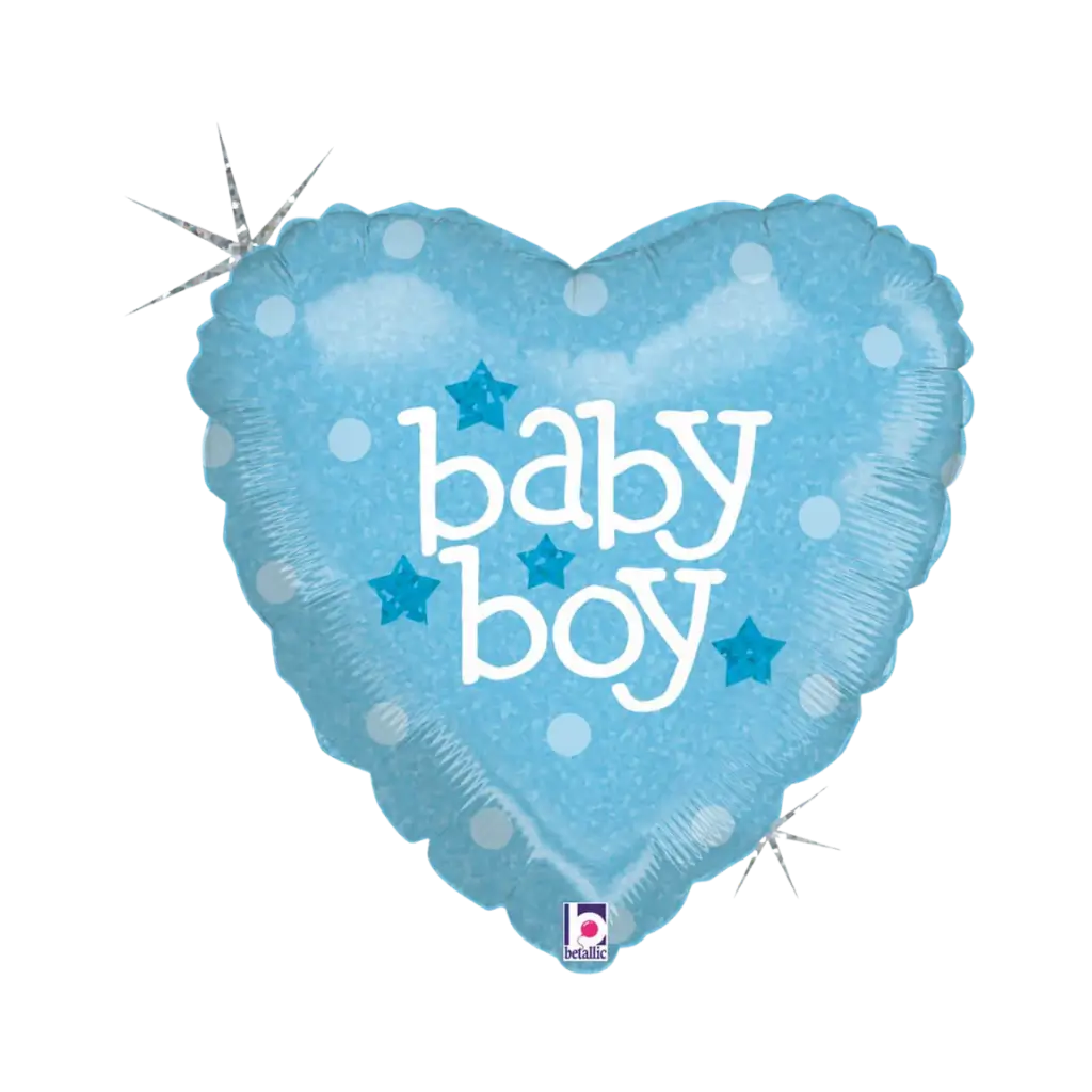 Globo de corazón azul "Baby Boy" 45cm