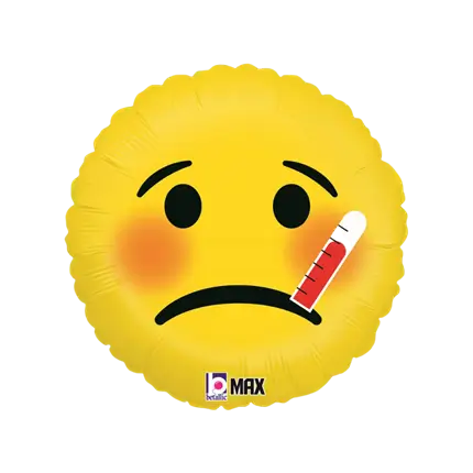 Globo Emoji enfermo ø45cm