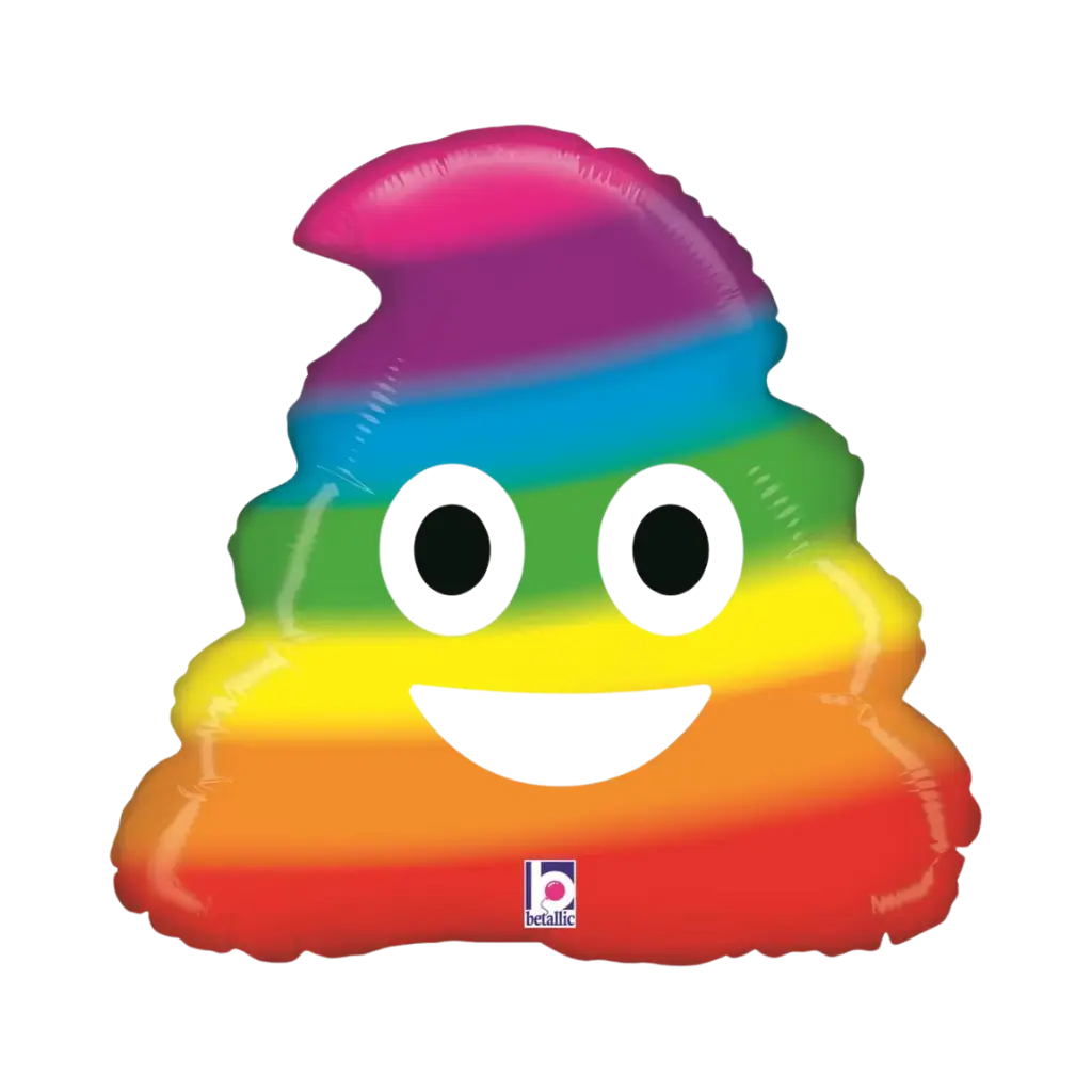 Bola Emoji Caca Arco Iris ø51cm