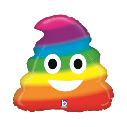 Bola Emoji Caca Arco Iris ø51cm