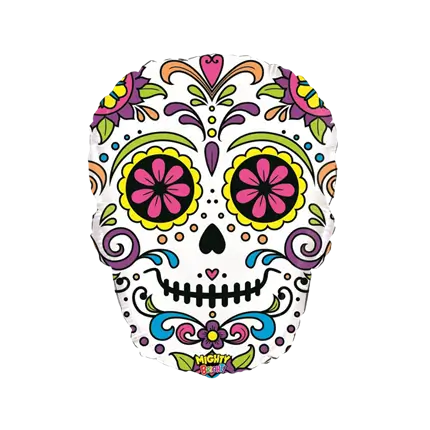 Cabeza de Globo Dia de los Muertos 69cm