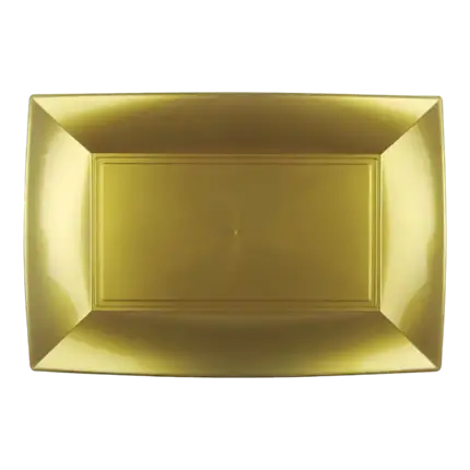 Placa rectangular Oro 29x18cm - Set de 12