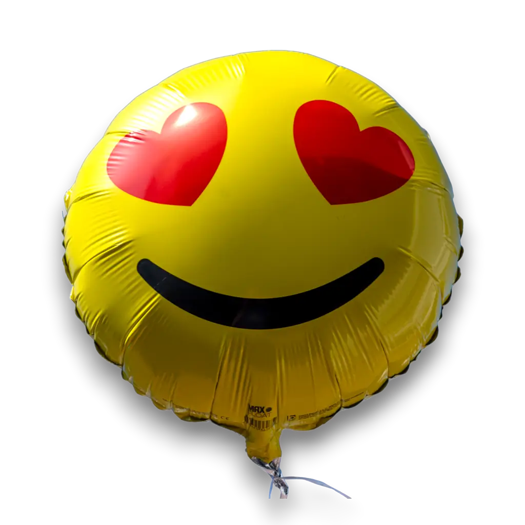 Emoji Globo Ojos Ojos Corazones 45cm