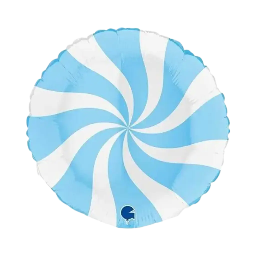 Globo de aluminio chupete blanco y azul claro 46cm