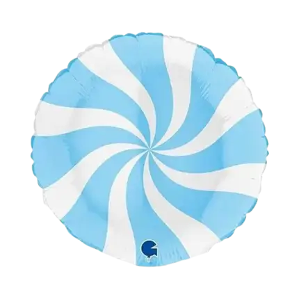 Globo de aluminio chupete blanco y azul claro 46cm
