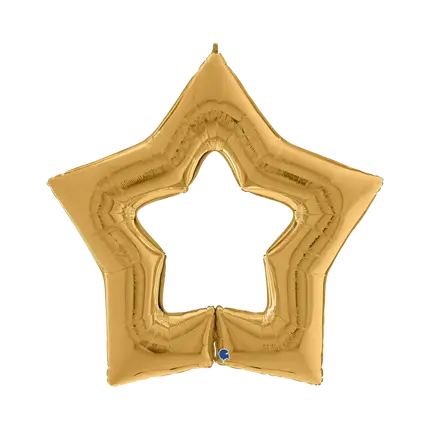 Globo de metal Gold Linky Star 122cm