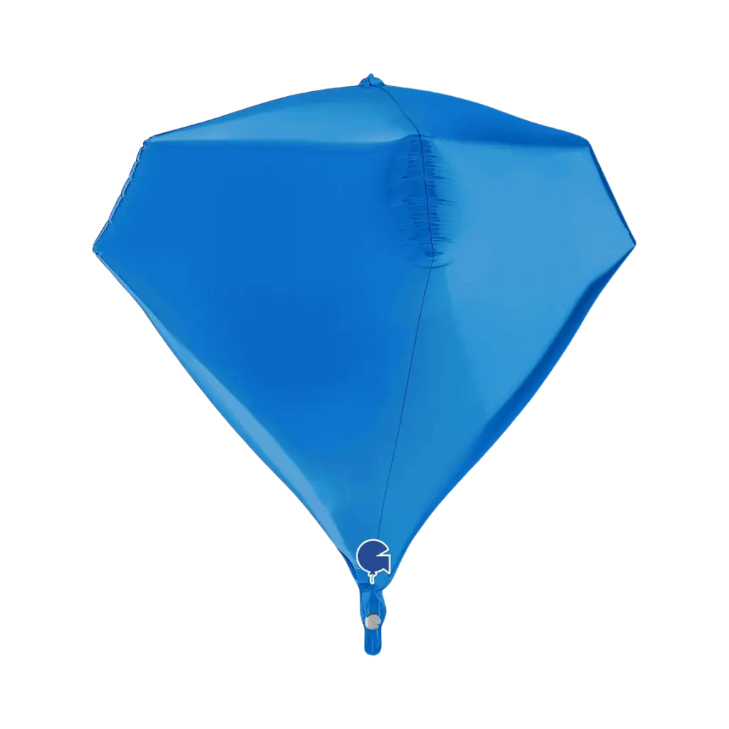 Globo de Helio Diamante Azul 4D 45cm