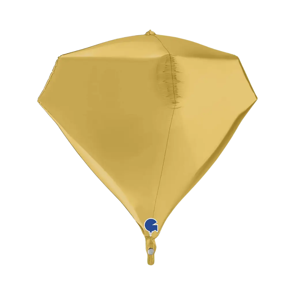 Globo de Helio Diamante Oro 4D 45cm