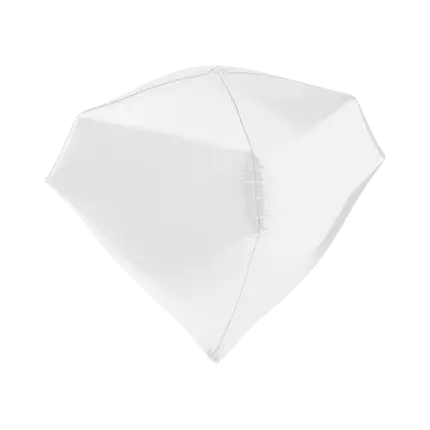 Globo de Helio Diamante Blanco 4D 45cm