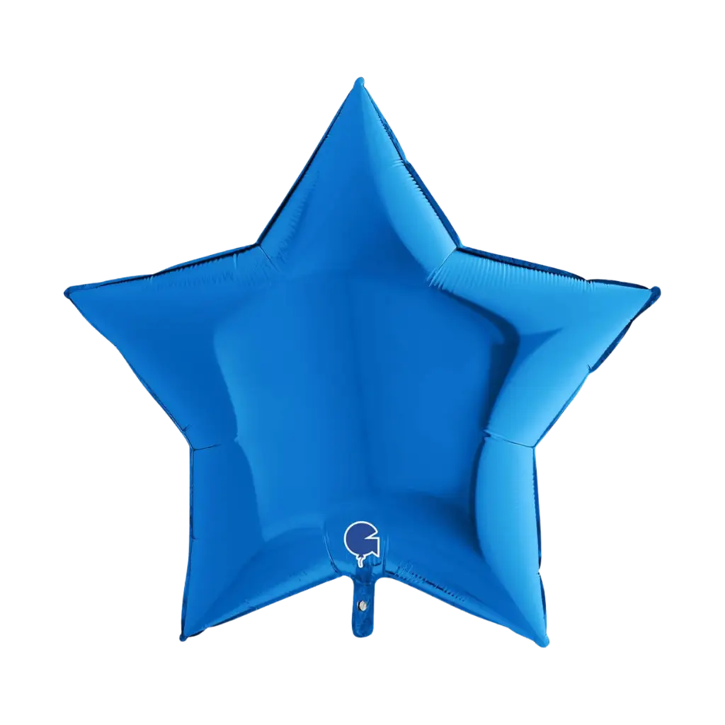 Globo estelar azul metálico de 91 cm.