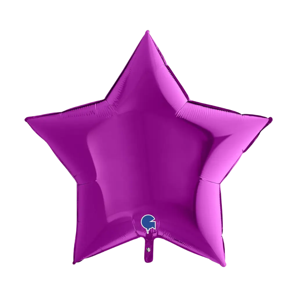 Globo estelar metálico púrpura de 91 cm.