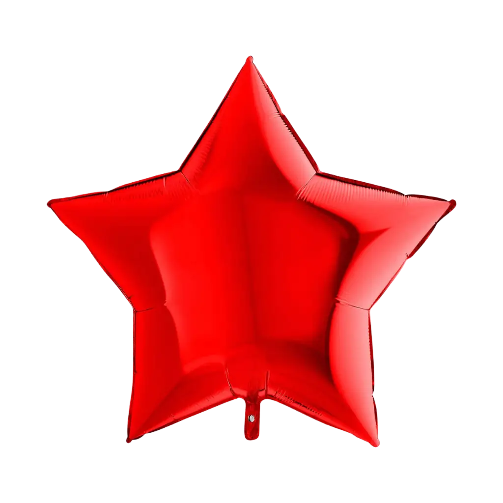Globo Estrella Roja 91 cm.