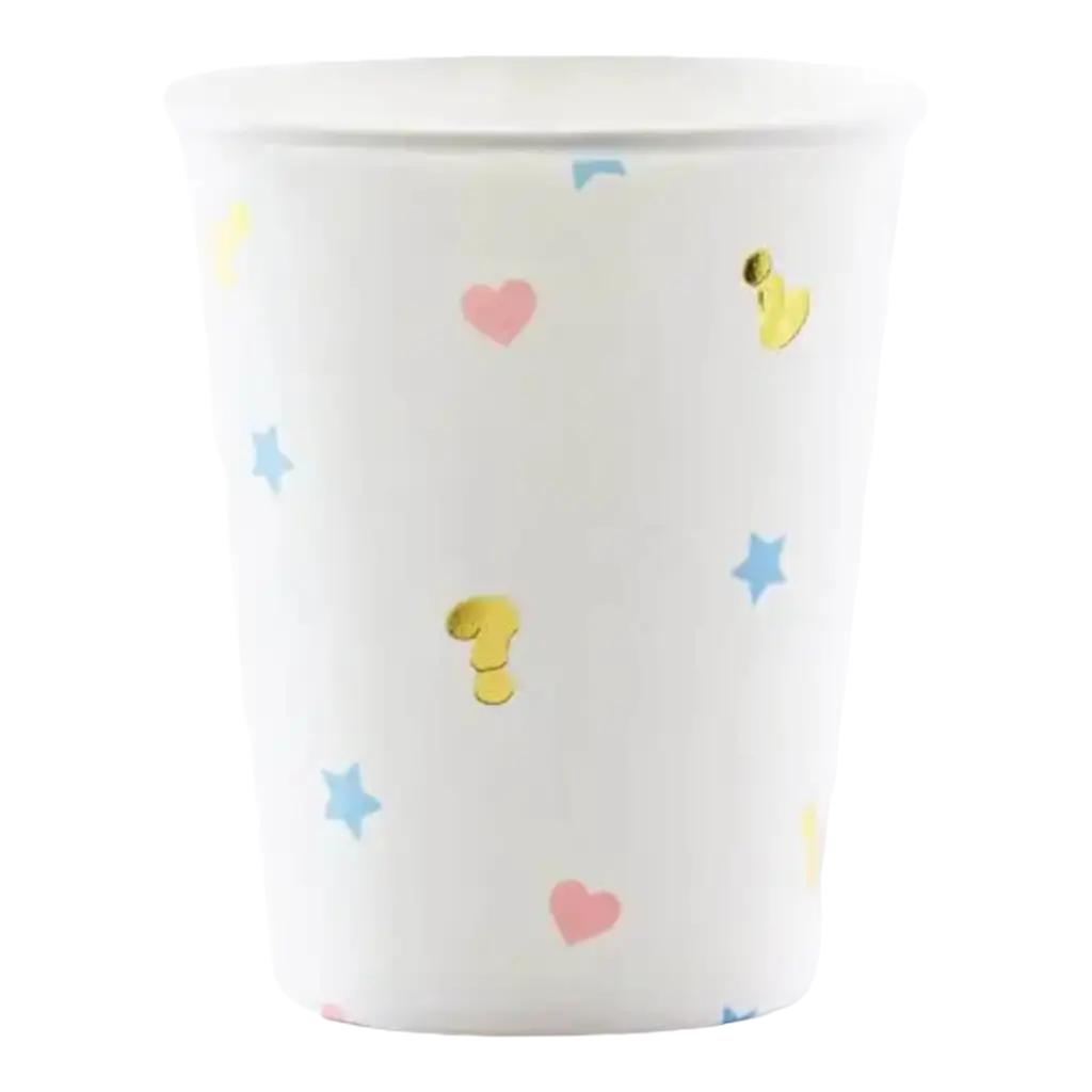 Vaso de papel para niños o niñas (Juego de 6)