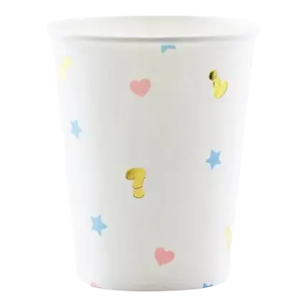 Vaso de papel para niños o niñas (Juego de 6)