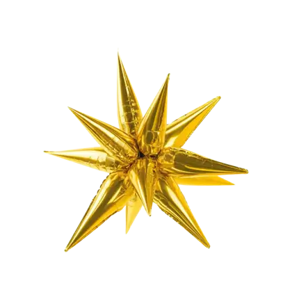 Bola 3D Estrella de Oro 95cm