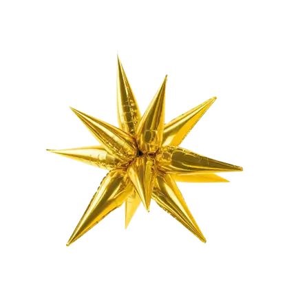 Bola 3D Estrella de Oro 70cm