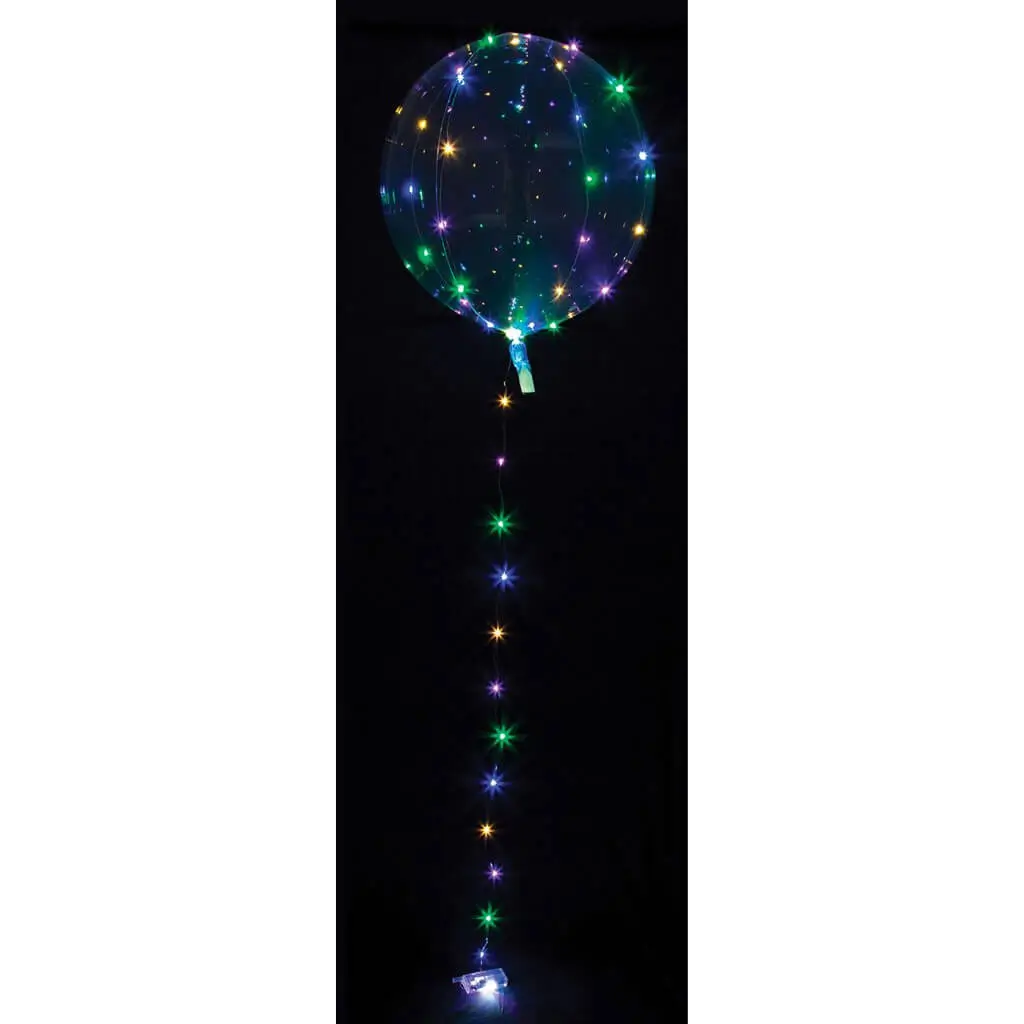 Globo LED transparente multicolor ø40cm