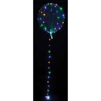 Globo LED transparente multicolor ø40cm