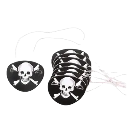 Parche de papel pirata para el ojo (juego de 12)