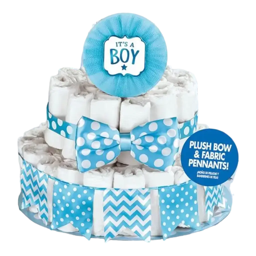 Kit de decoración de tartas Baby Shower Boy (4 piezas)