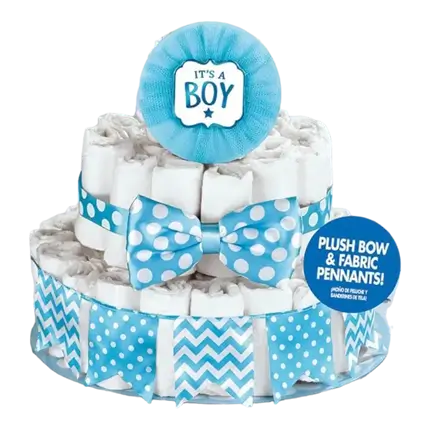 Kit de decoración de tartas Baby Shower Boy (4 piezas)