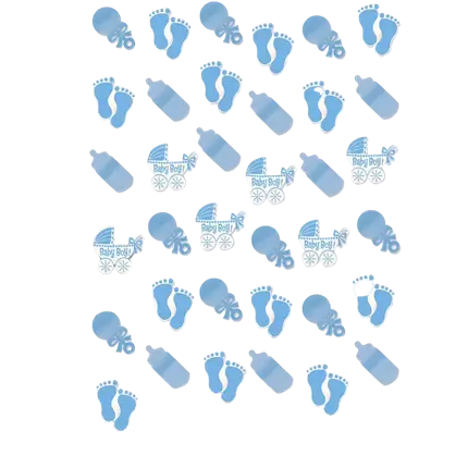 Decoración de la guirnalda Baby Shower azul (juego de 6)