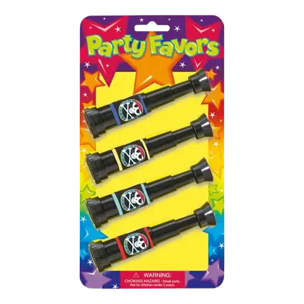 Telescopio Pirata de Plástico (Juego de 4)