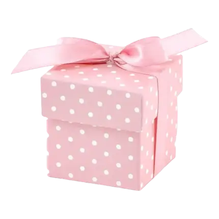 Es una caja de papel de lunares para chicas (10 piezas),