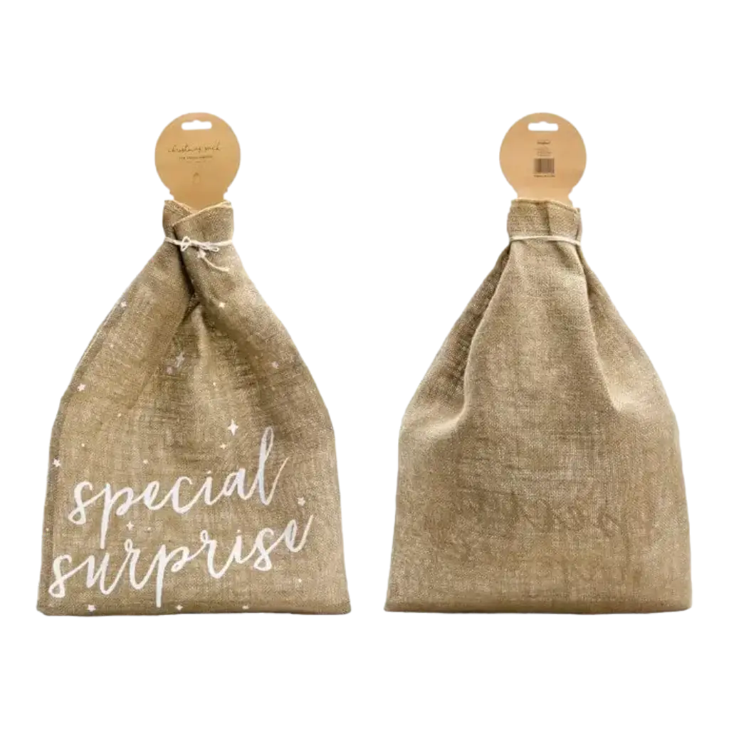 Bolsa de yute natural Special Surprise