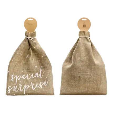 Bolsa de yute natural Special Surprise
