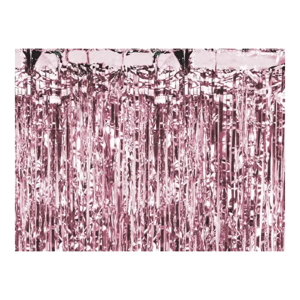 Cortina de brillo de oro rosa 90x250cm