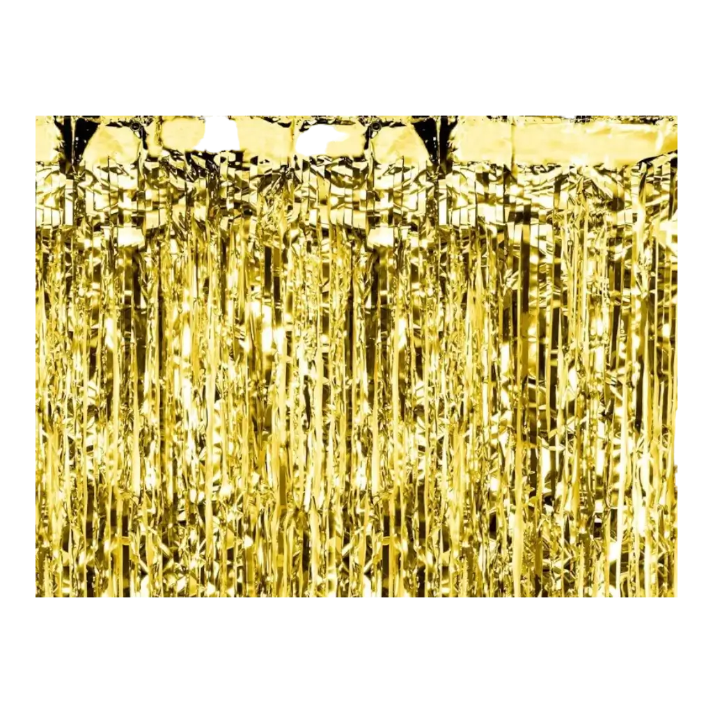Cortina de brillo de oro 90x250cm