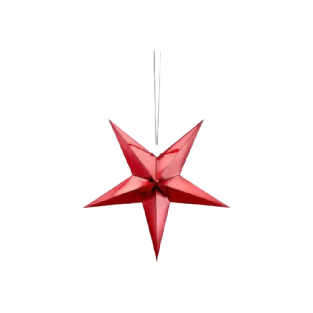 Papel Estrella Roja 30cm