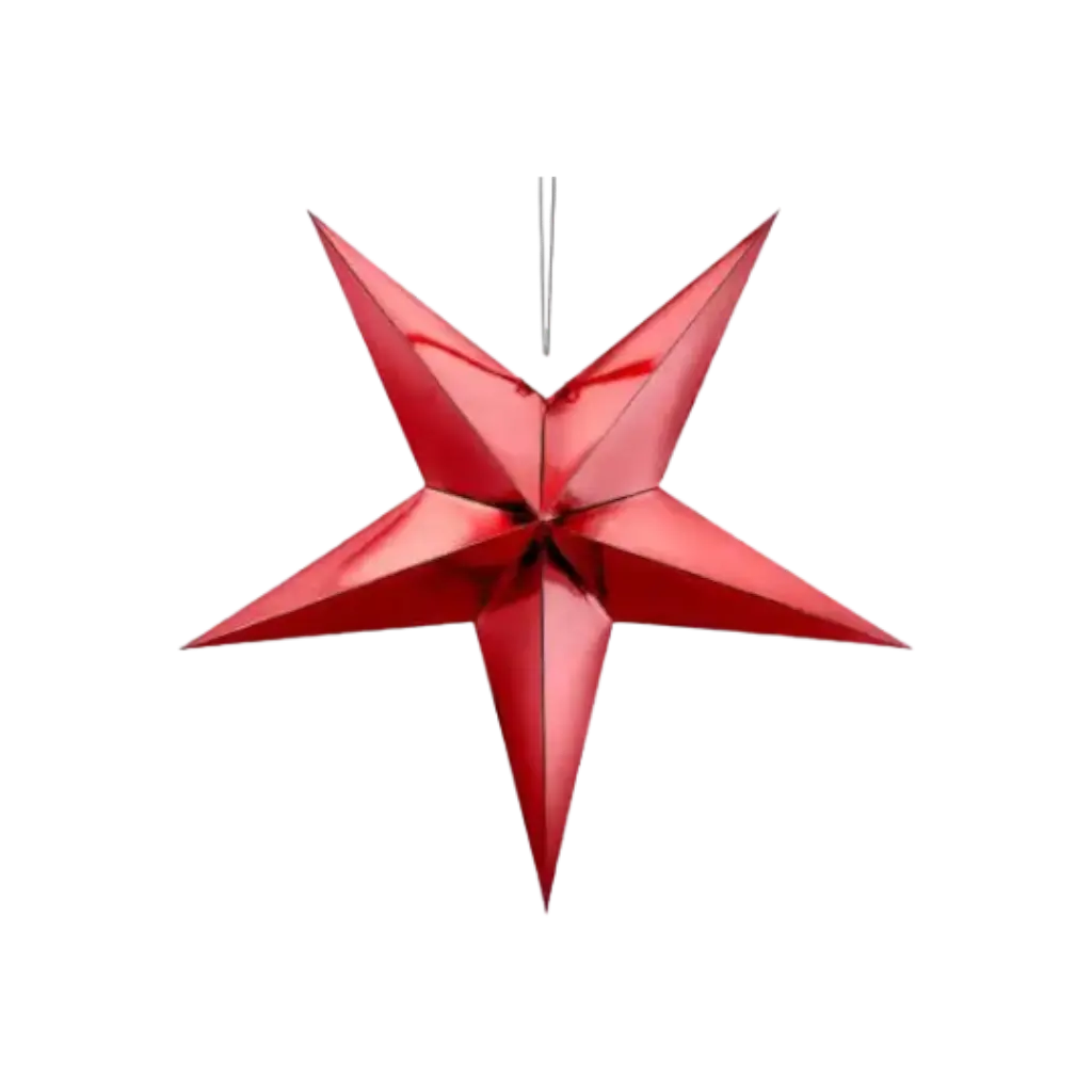 Papel Estrella Roja 70cm
