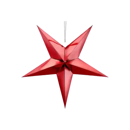 Papel Estrella Roja 70cm