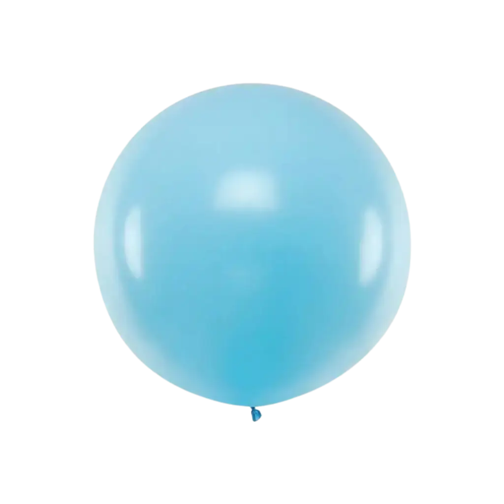 Globo Redondo Gigante Azul Claro Pastel ø100cm