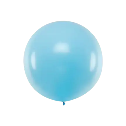 Globo Redondo Gigante Azul Claro Pastel ø100cm