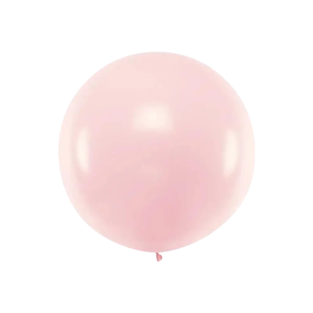 Globo gigante redondo de luz rosa pastel ø100cm
