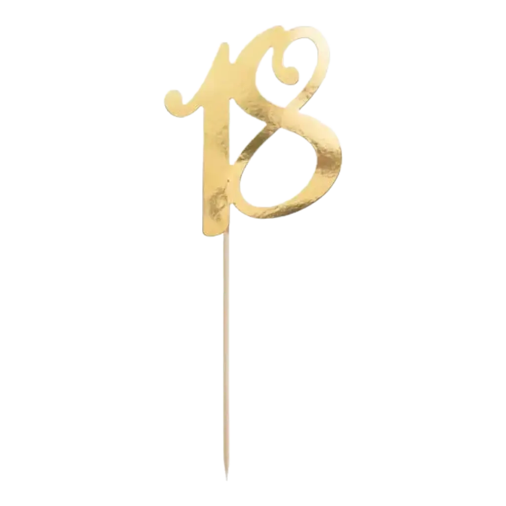 Decoración para la torta de oro de 18 colores