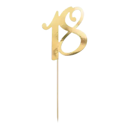 Decoración para la torta de oro de 18 colores