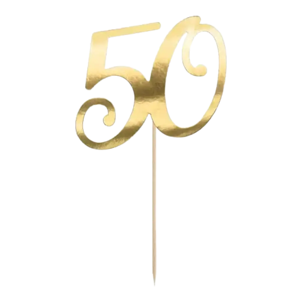Decoración para el Pastel 50 color Oro