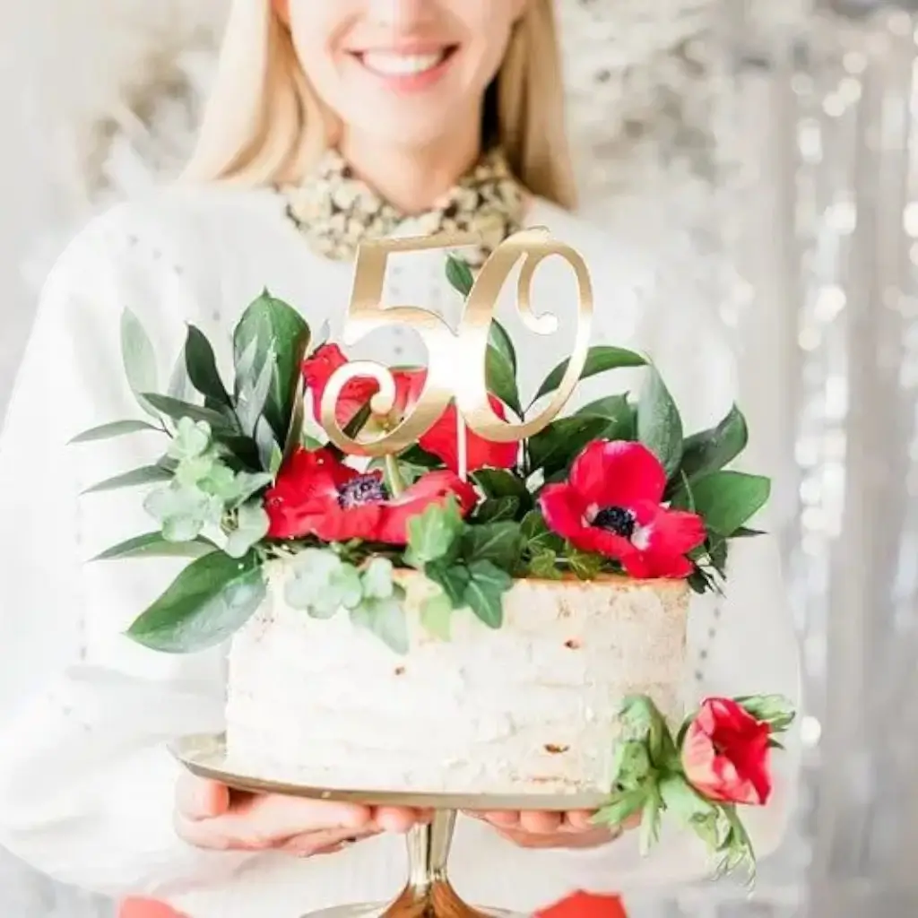 Decoración para el Pastel 50 color Oro