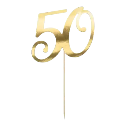 Decoración para el Pastel 50 color Oro