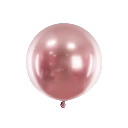 Globo Redondo de Oro Rosa Metálico ø60cm