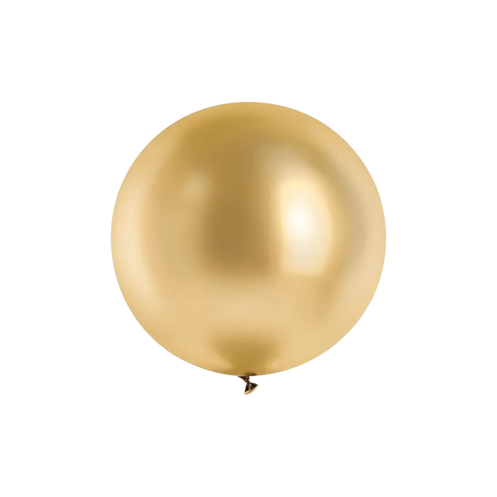Bola Redonda de Oro Metálico ø60cm