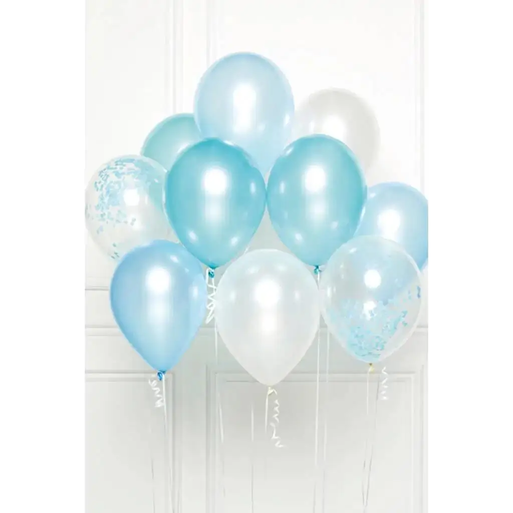 Ramo de 10 globos con tema azul