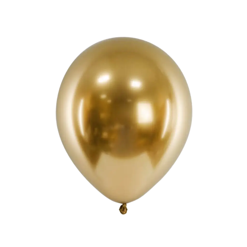 50 Globos metálicos brillantes Oro