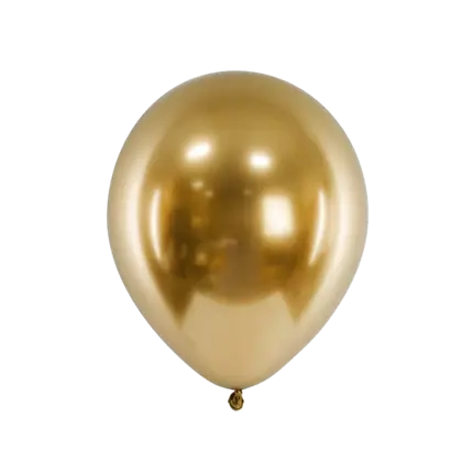 50 Globos metálicos brillantes Oro
